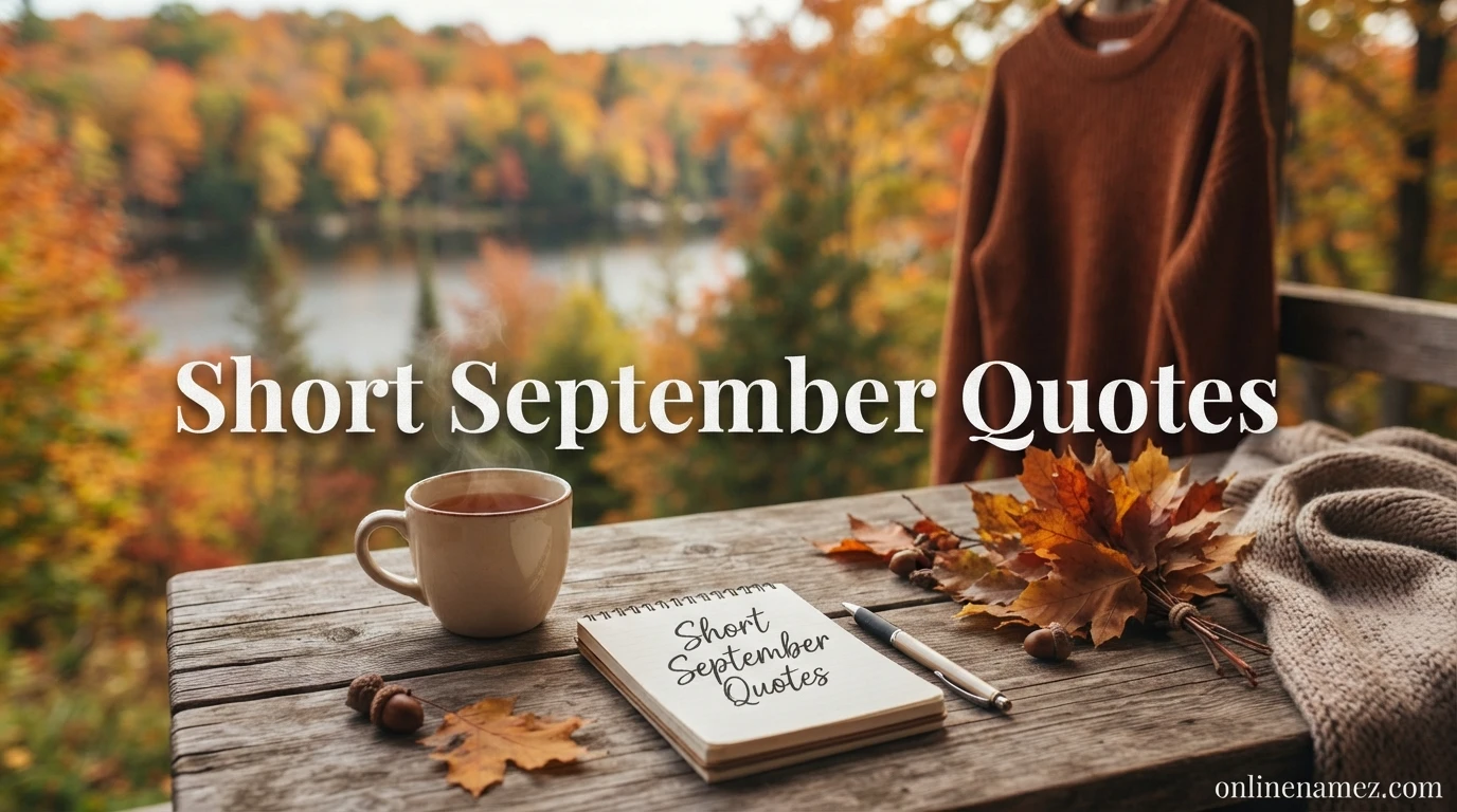 Short September Quotes
