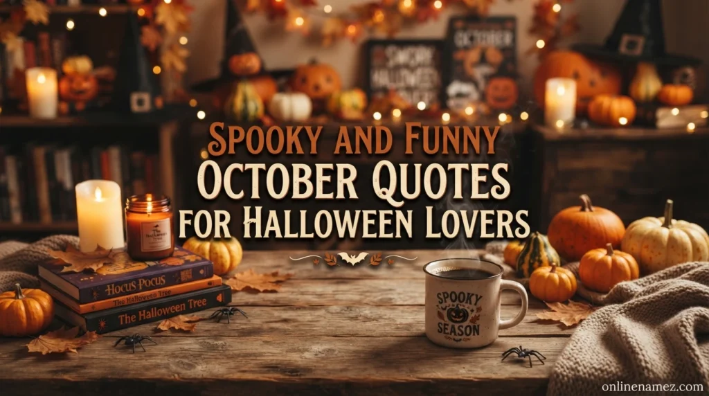 Spooky and Funny October Quotes for Halloween Lovers
