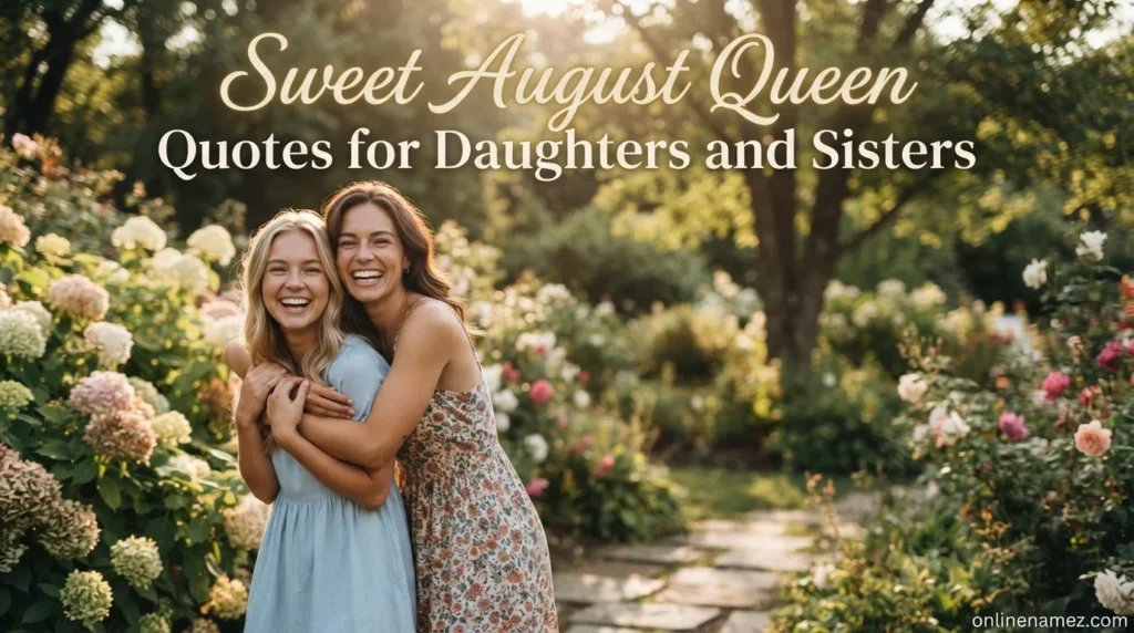 Sweet August Queen Quotes for Daughters and Sisters