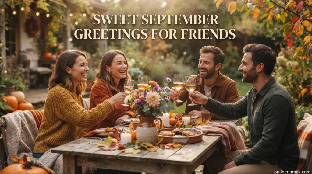 Sweet September Greetings for Friends