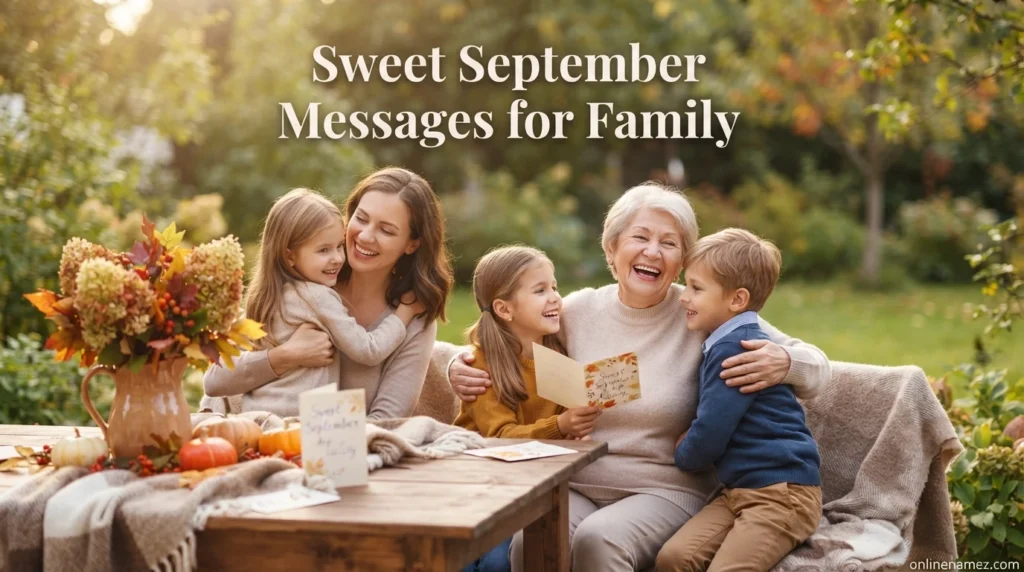 Sweet September Messages for Family