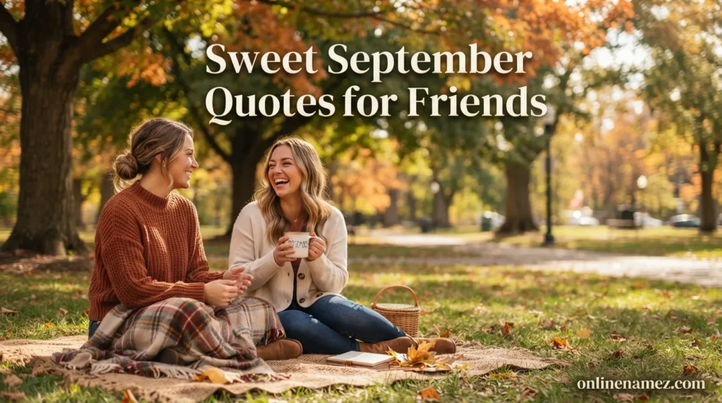 Sweet September Quotes for Friends