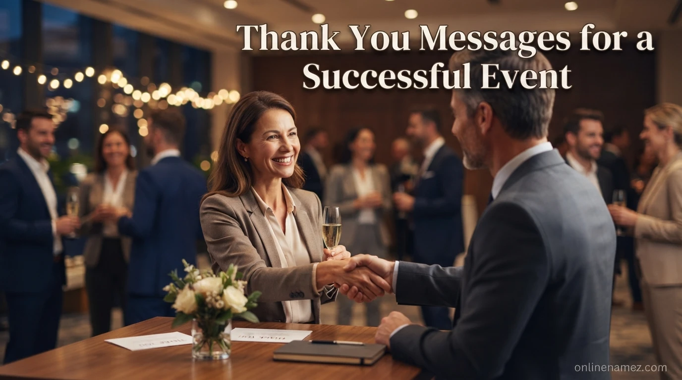 Thank You Messages for a Successful Event
