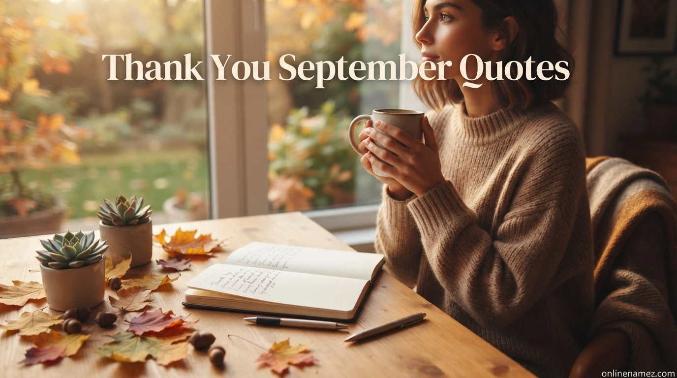 Thank You September Quotes