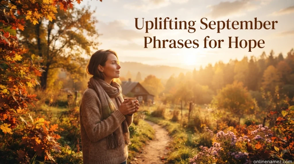 Uplifting September Phrases for Hope