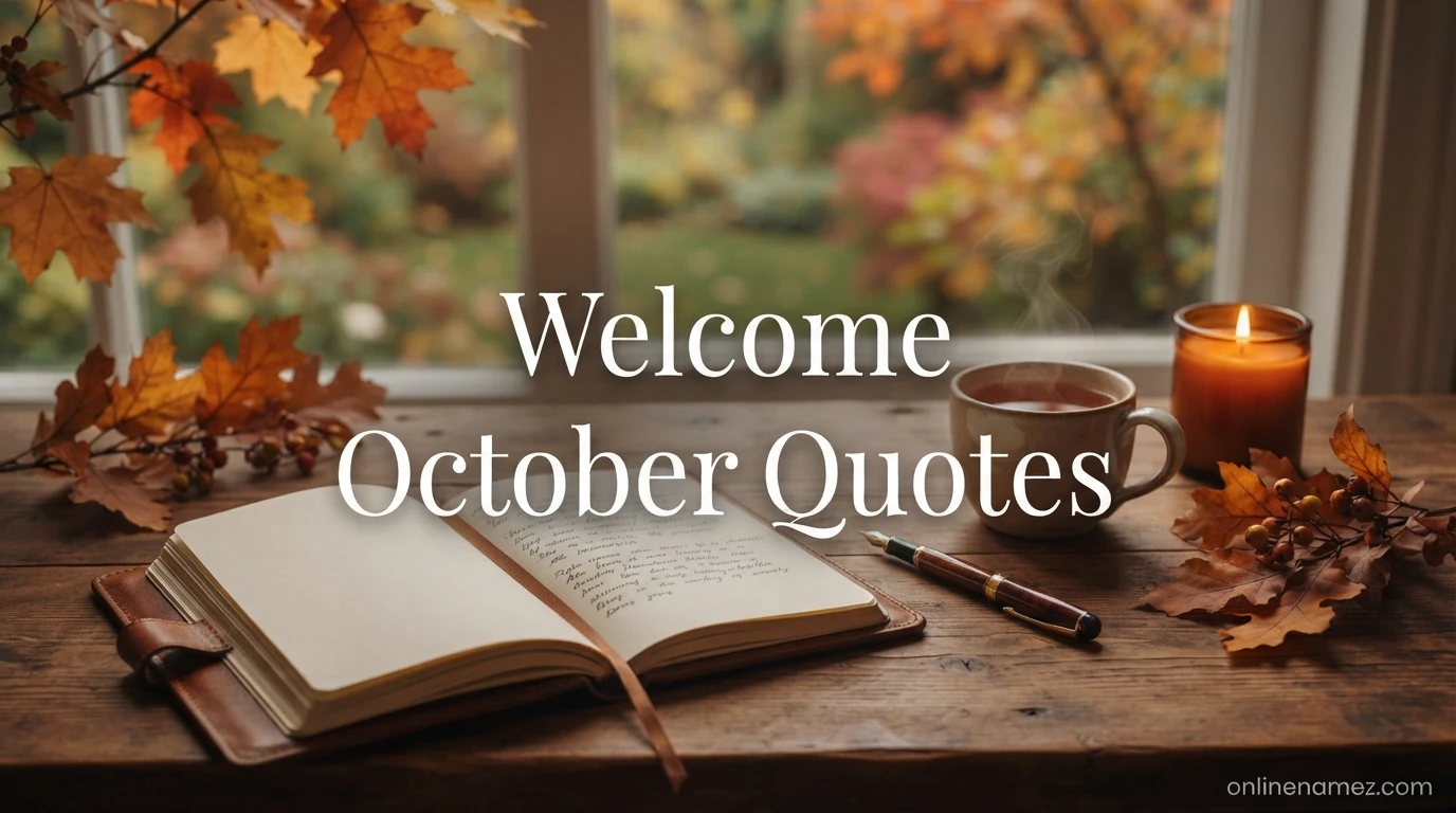 Welcome October Quotes