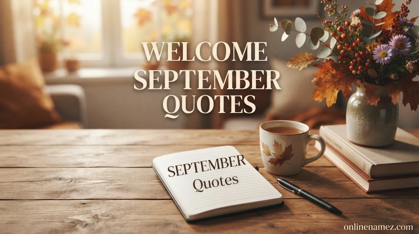 Welcome September Quotes